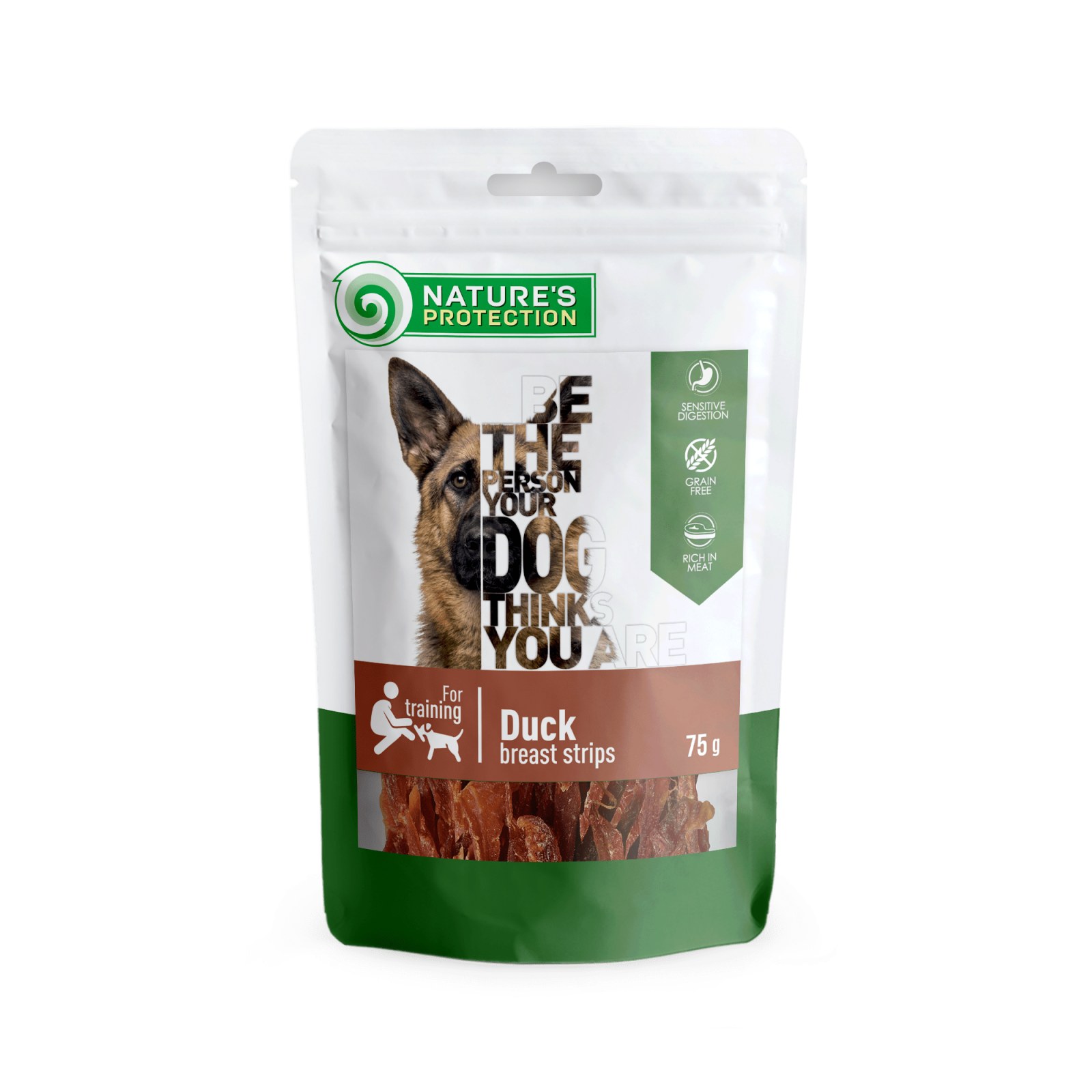 Nature's Protection snacks for dogs, duck breast strips