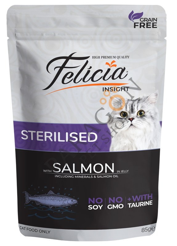 Felicia Sterilised Cats Salmon in Jelly Wet Food 85 g