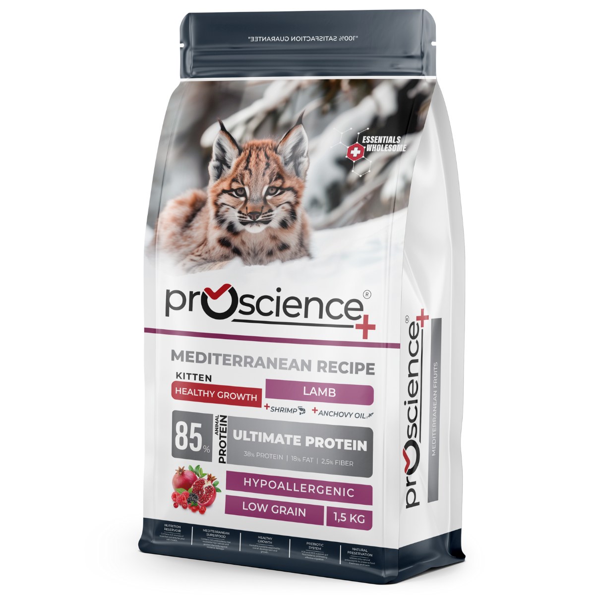 ProScience Kitten Lamb, корм для котят, 1,5 кг