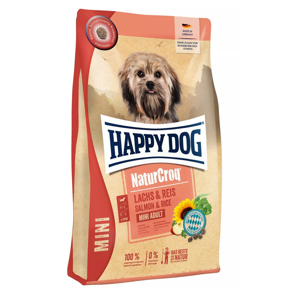 Happy Dog NaturCroq Mini Somonlu ve Pirinçli Mini Köpek Maması