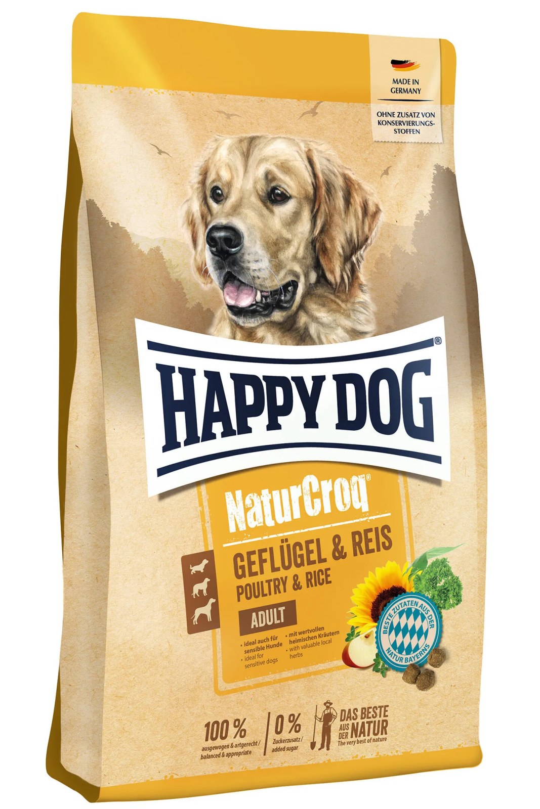 Happy Dog NaturCroq Geflügel Pur & Reis Tavuklu ve Pirinçli Köpek Maması 11 kg