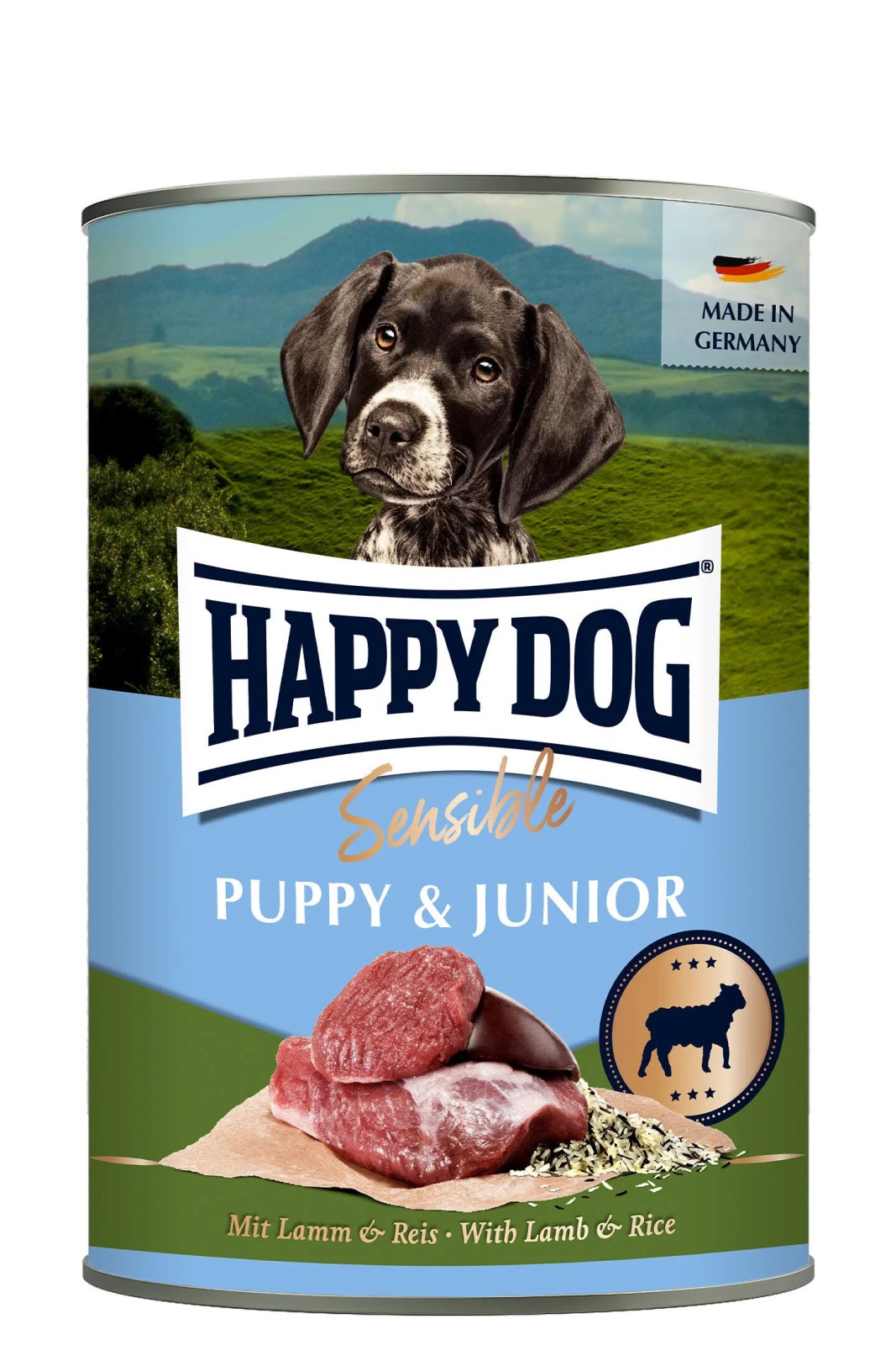 Happy Dog Sensible Pure Puppy Lamb Wet Food for Puppies 400 g