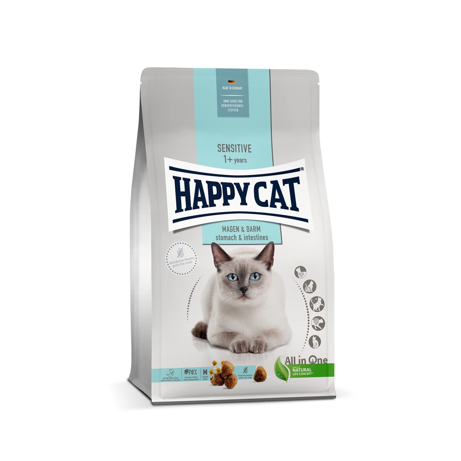 Happy Cat Sensitive Magen & Darm Cat Food for Sensitive Digestion