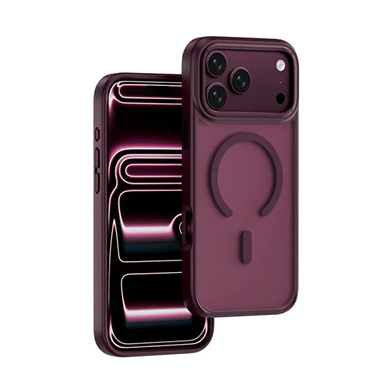 Wiwu ArmorPro MagSafe чехол для iPhone 17/18 Pro Max — бордовый