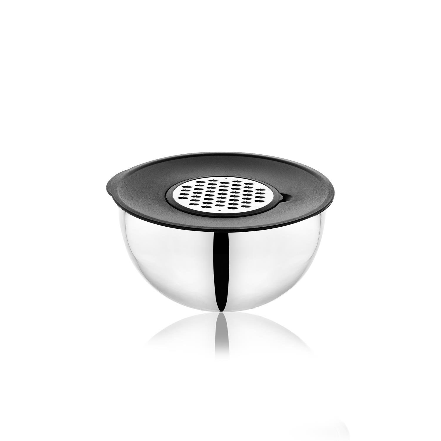 Schafer Lucas Steel Mixing Bowl 24 cm, 4-Piece, Black