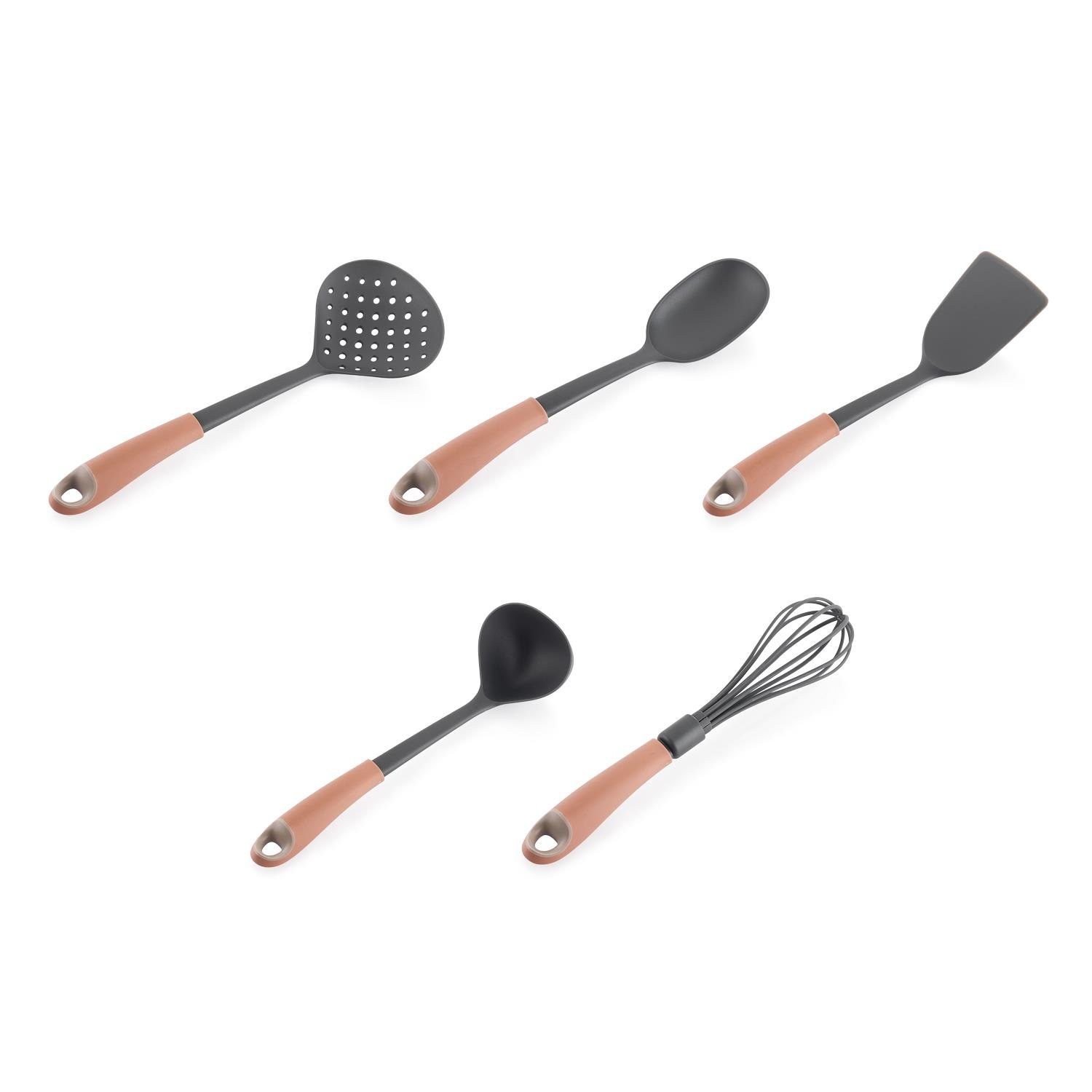 Schafer Easy 5-Piece Pink Kitchen Utensil Set