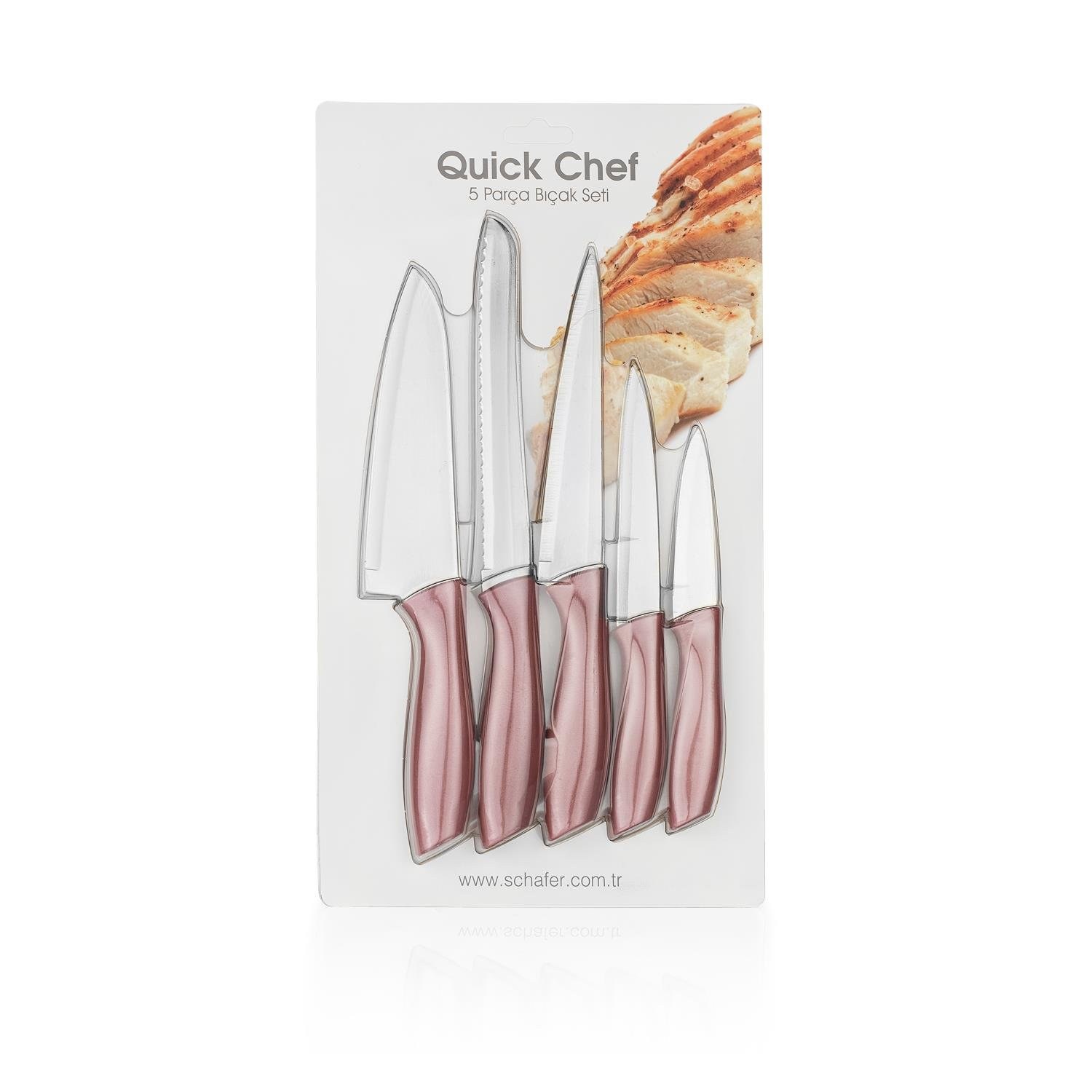 Schafer Quick Chef, набор ножей из 5 предметов, Rosegold