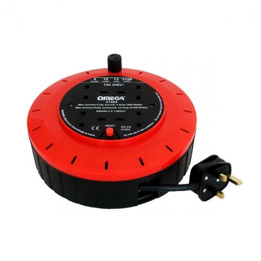 OMEGA 21460 13AMP 10MT ELEKTRİK UZATMA KABLOSU 4LÜ