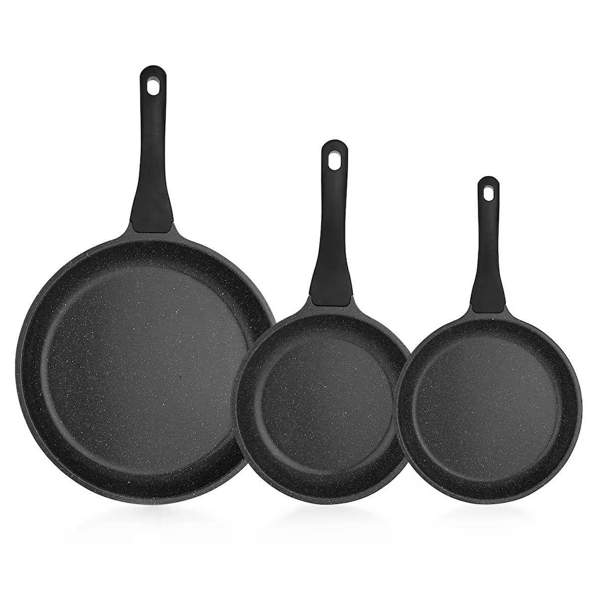 Schafer Stark 3-Piece Grey Cast Iron Pan Set