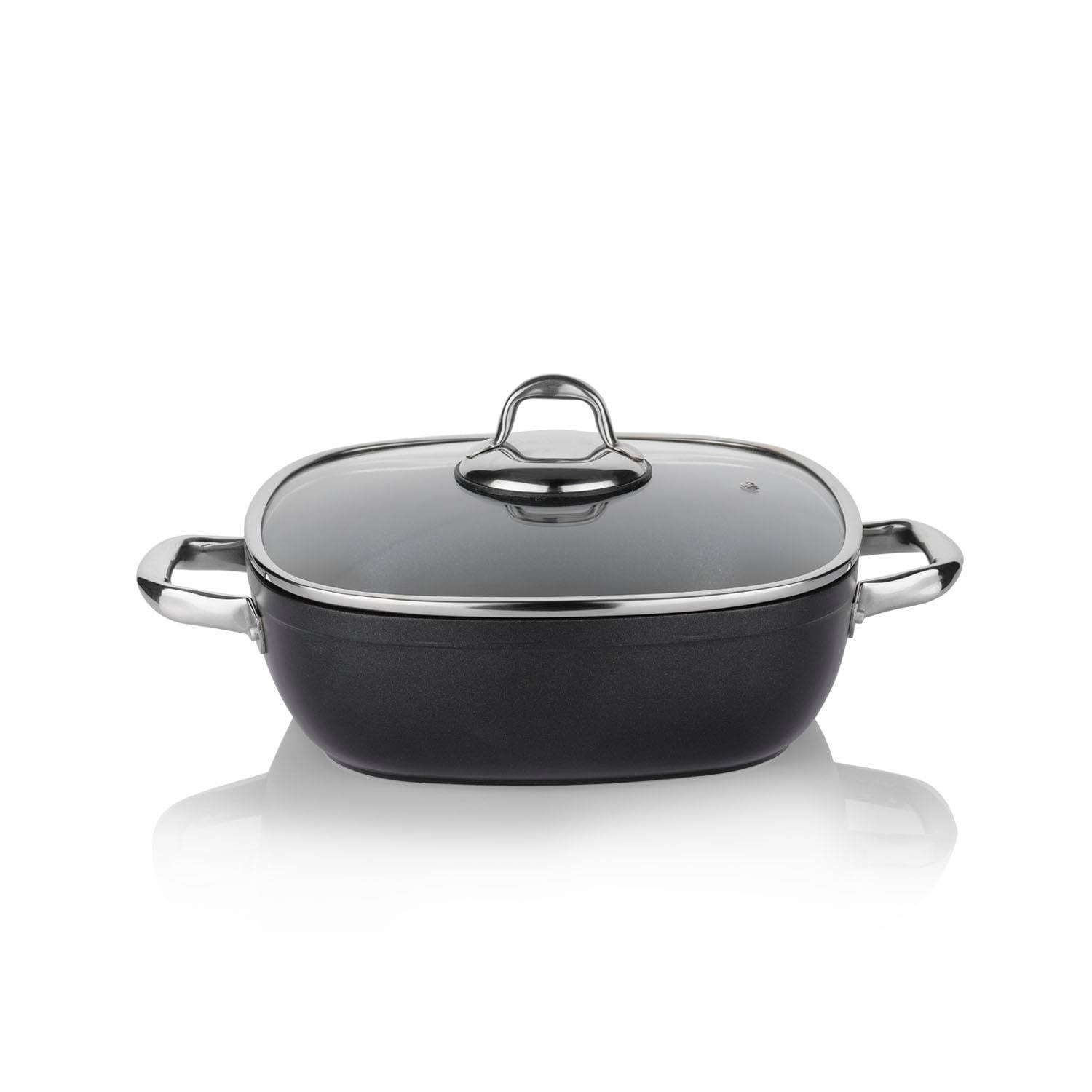 Schafer Gastronomie Master 24 cm Granit Basık Tencere