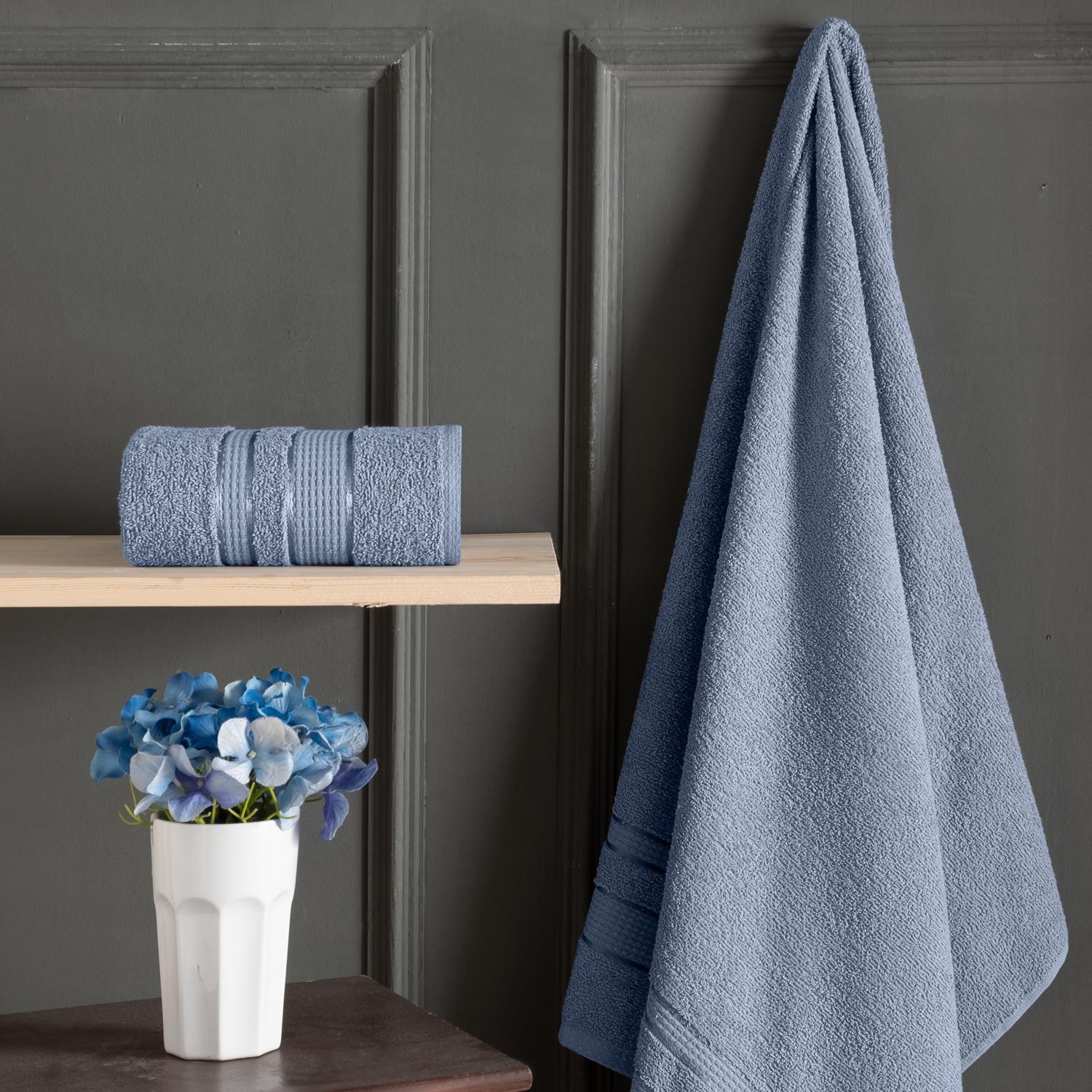 Schafer Lena 2-Piece Indigo Bath Towel Set