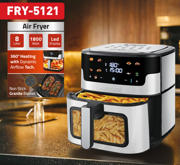 Newal FRY5121 Digital Air Fryer 8L