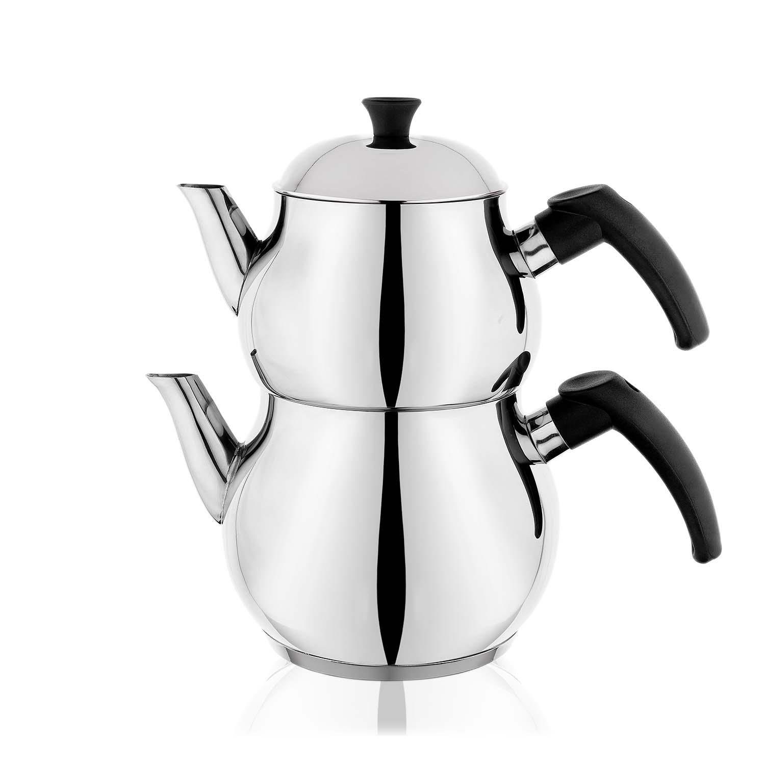 Schafer Base Çelik 4 Parça Inox Çaydanlık Takımı