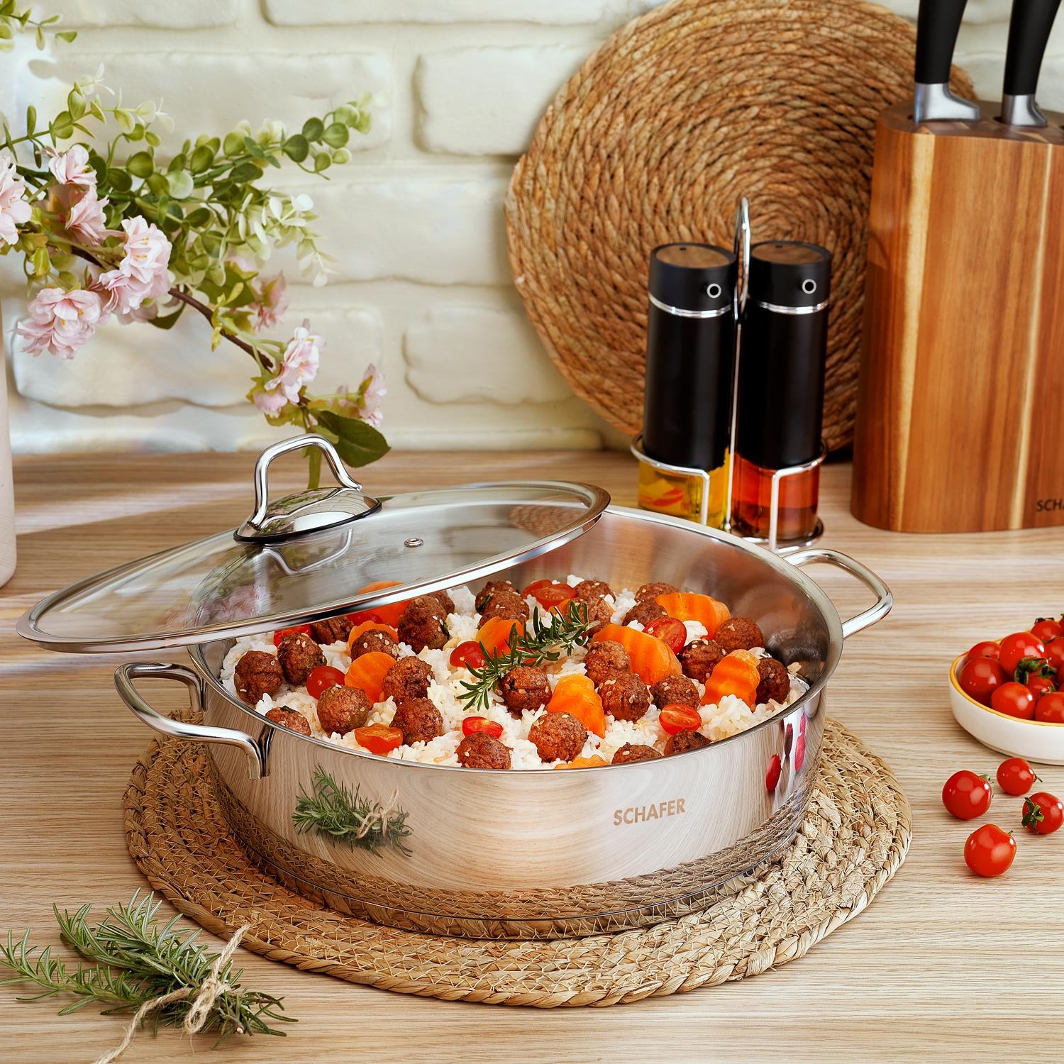 Schafer Held Basık Tencere 26 cm 2 Parça Inox