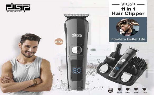 DSP Professional DSP 90350 5-in-1 Men's Grooming Set, 5 W