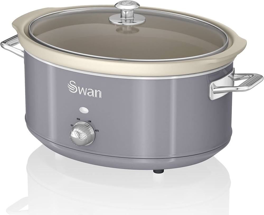 Swan SF17031 Retro Slow Cooker 6.5 L 320 W Grey