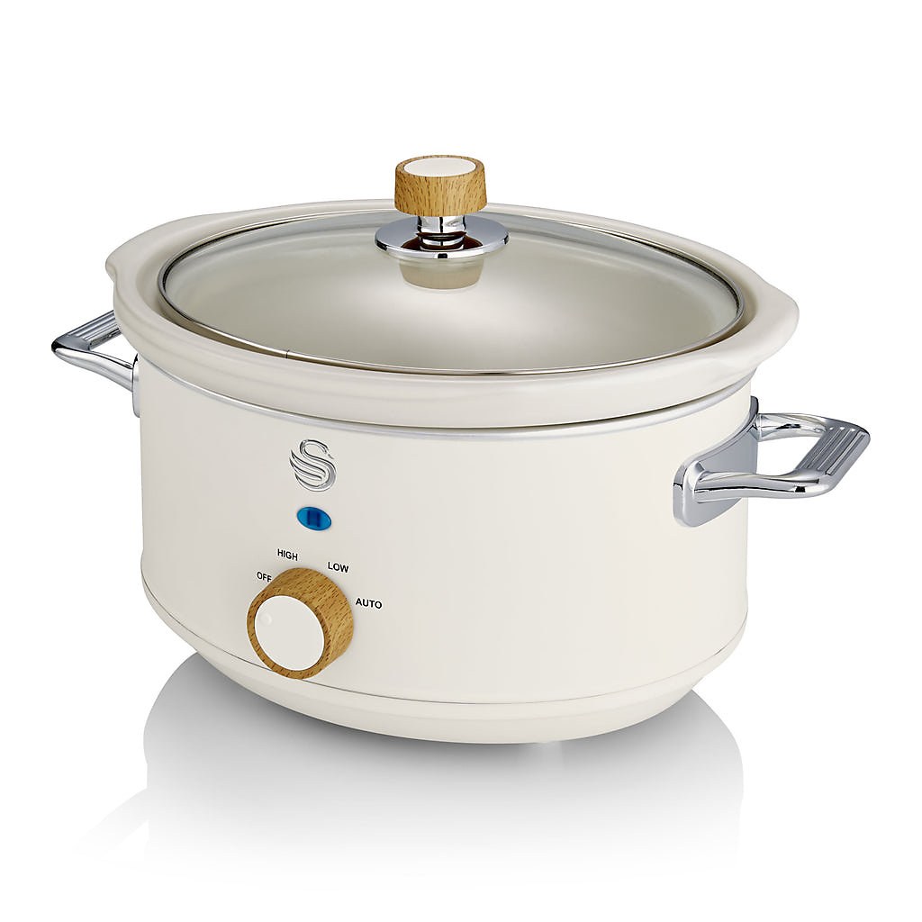 Swan Nordic SF17021 3.5 L 200 W Slow Cooker, White