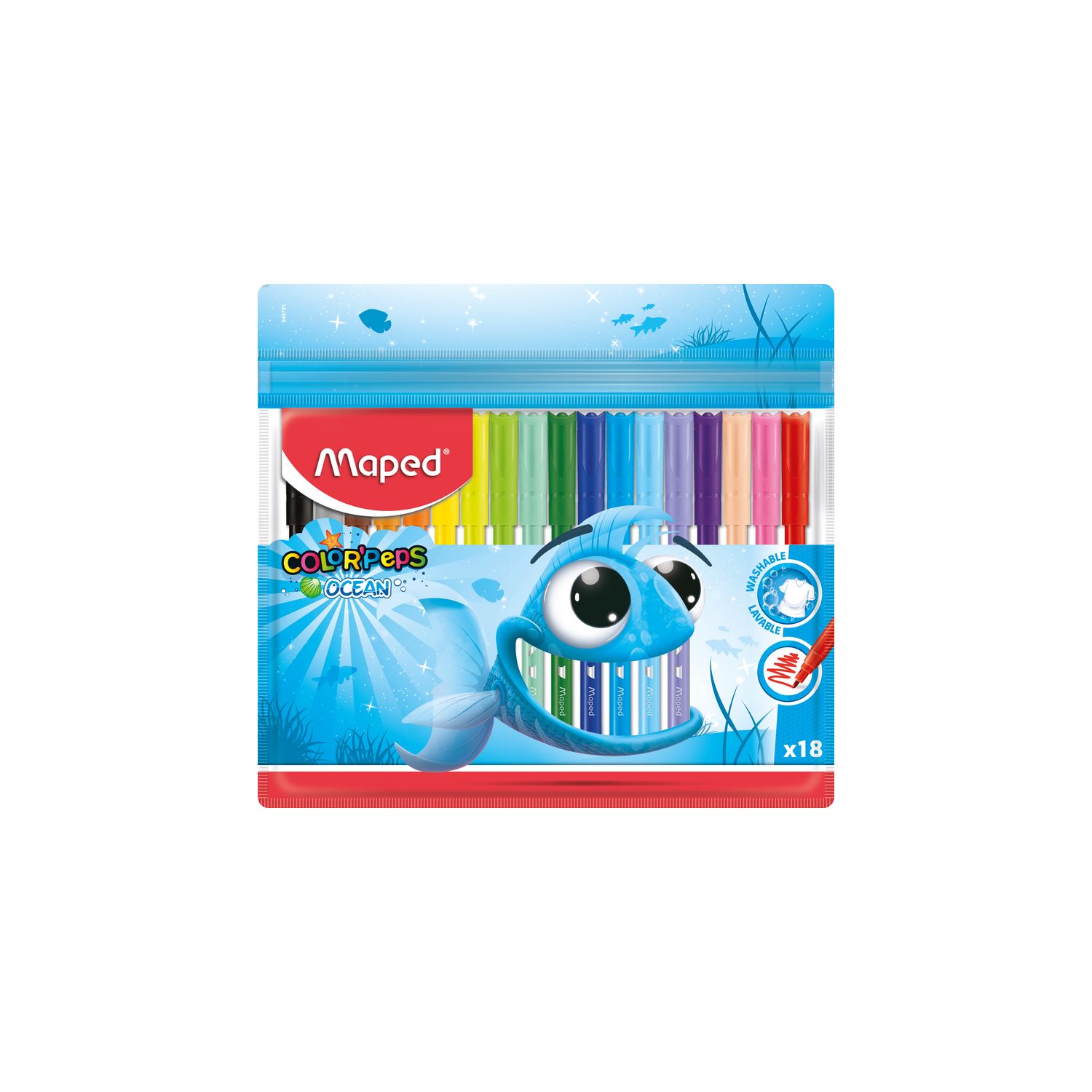 Maped Cp Ocean 18 Renk Keçeli Kalem