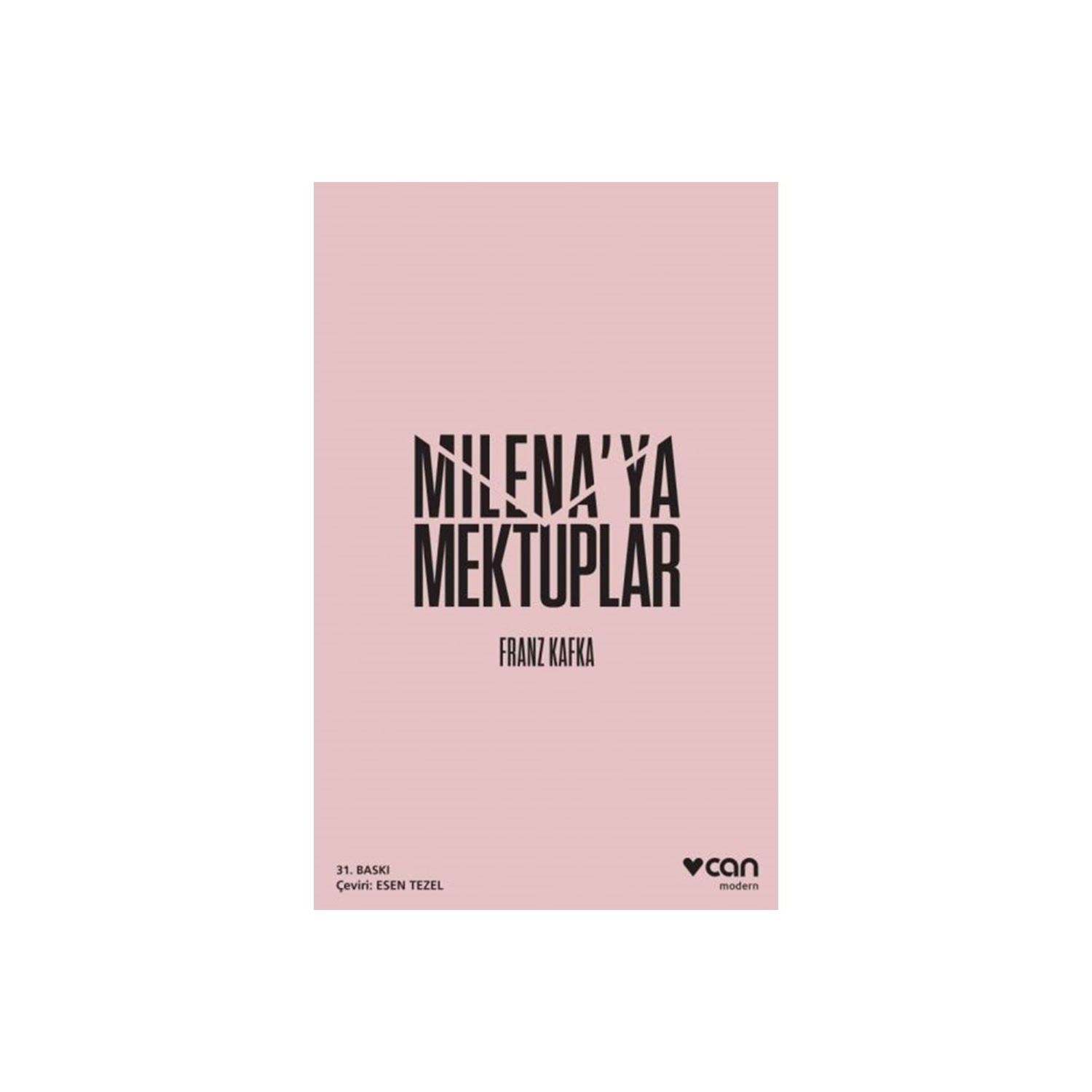 Can Yayınları Milena’ya Mektuplar, роман Франца Кафки