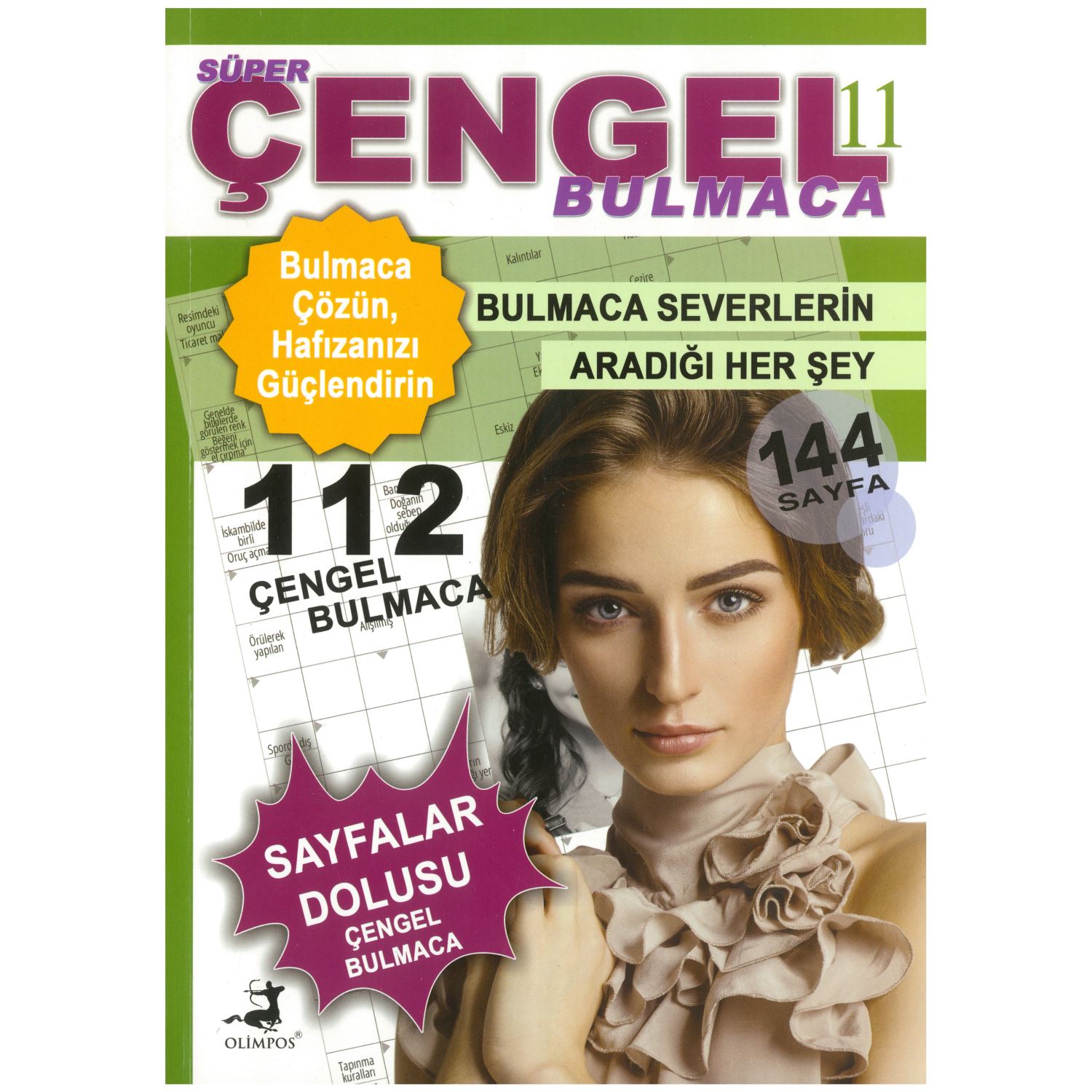 Olimpos Yayınları Süper Çengel Bulmaca 11 Crossword Puzzle Book