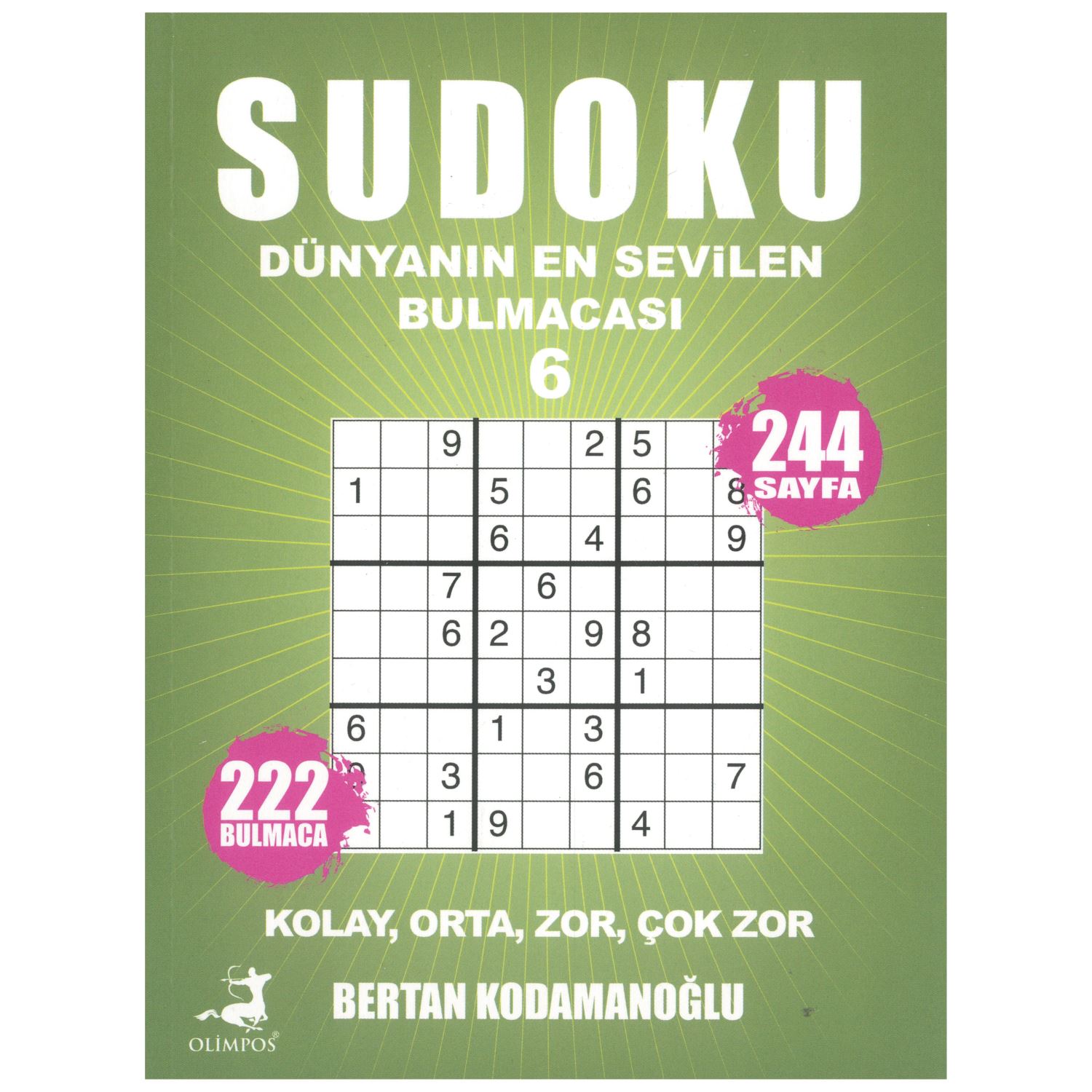 Olimpos Yayınları Sudoku Dünyanın En Sevilen Bulmacası 6 Sudoku Bulmaca Kitabı 244 Sayfa