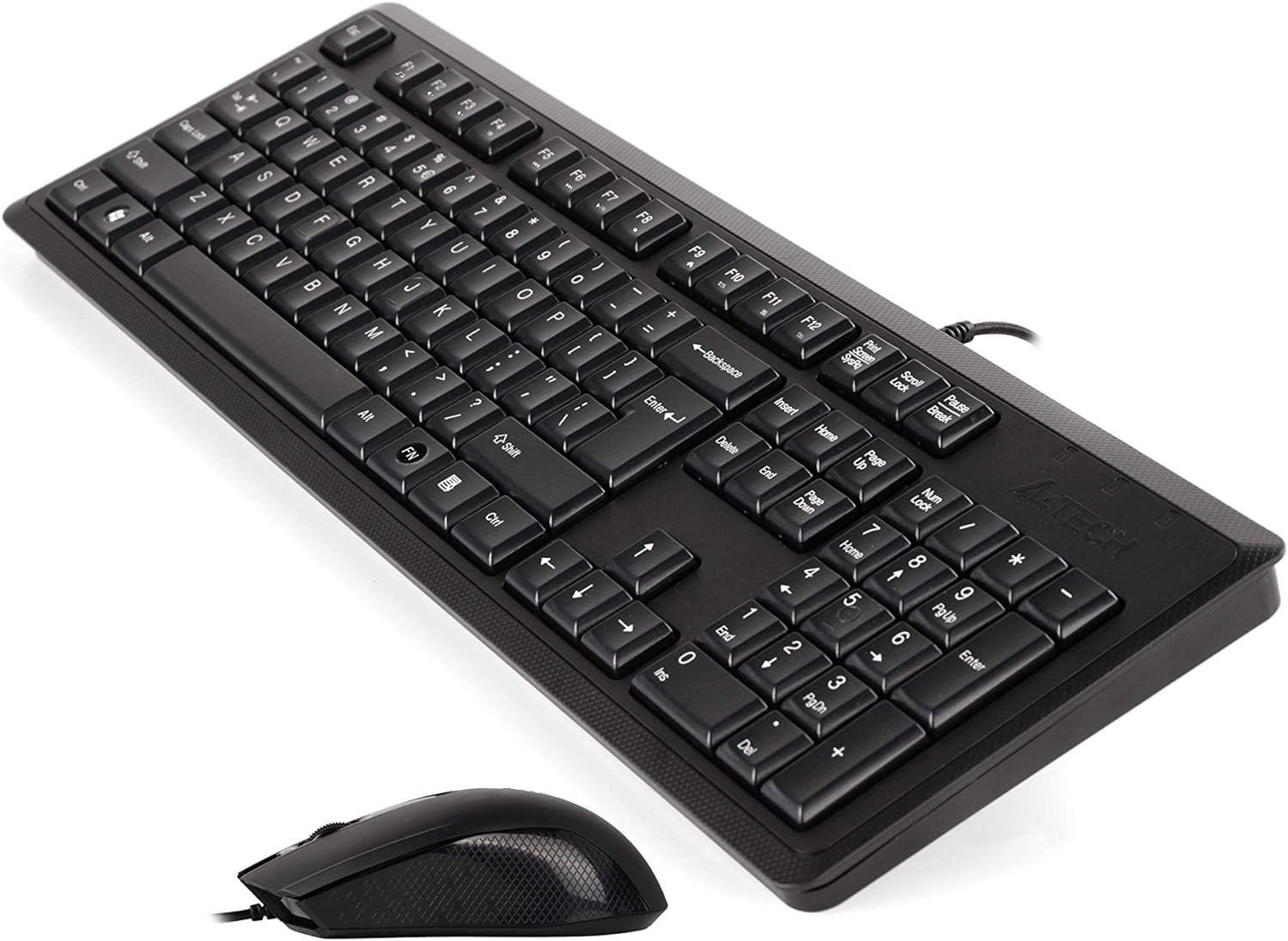 A4 TECH KR-9276 комплект клавиатура и мышь, чёрный, USB