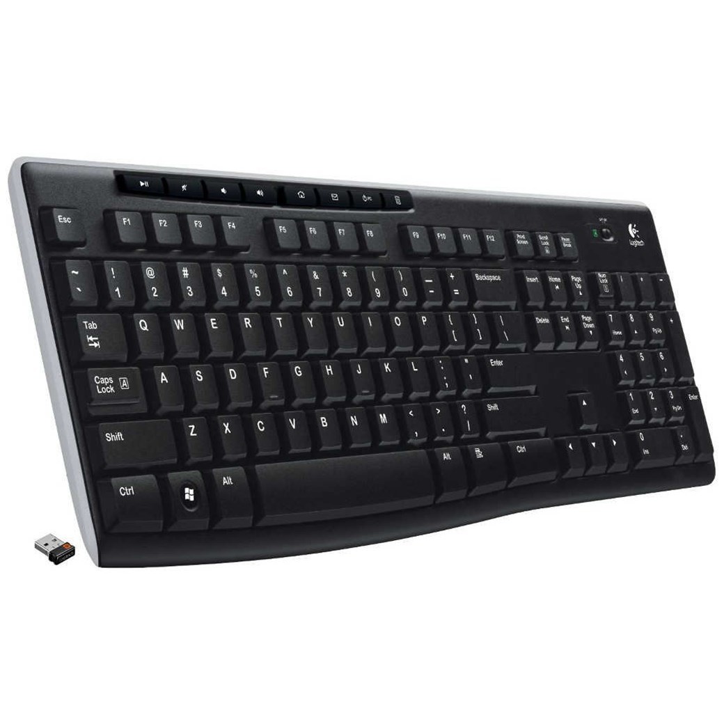 Logitech K270 Wireless Turkish Q Keyboard, Black (920-003761)