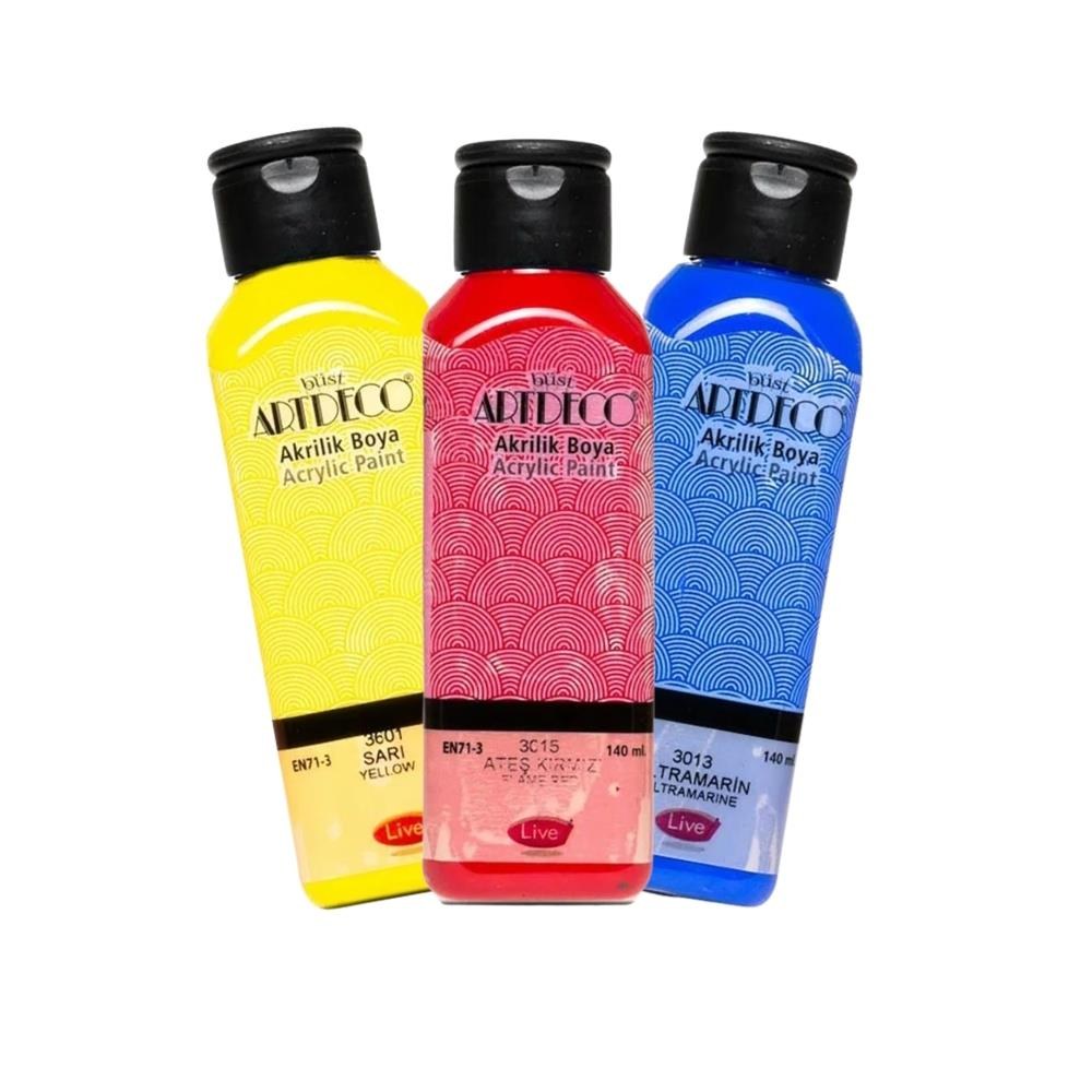 Artdeco Classic Acrylic Paint 140 ml Fire Red