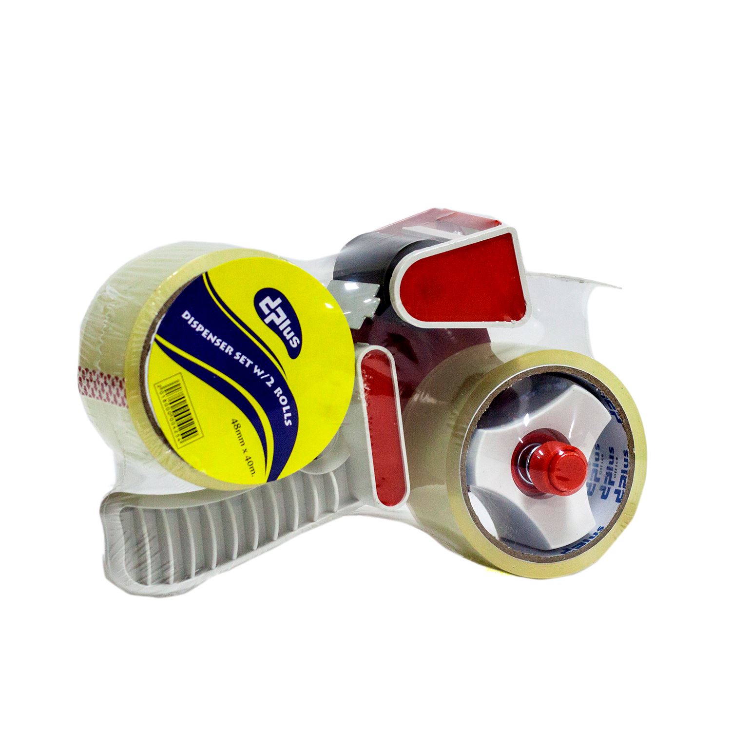 Dplus DP5053 Packing Tape Dispenser with 2 Clear Tape Rolls