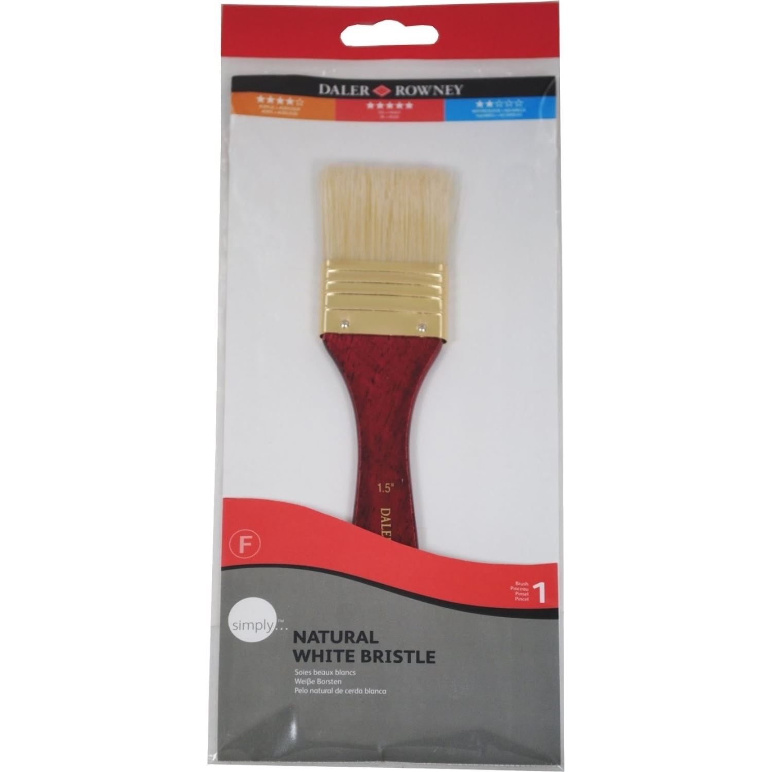 Daler Rowney 216941100 Wide White Bristle Brush