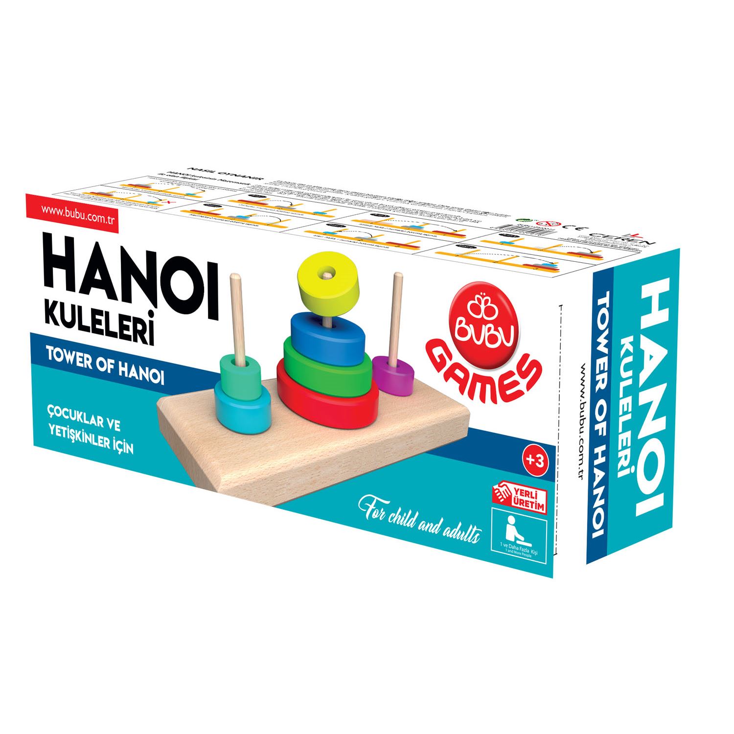 Bubu BUBU-GM0014 Tower of Hanoi Educational Toy