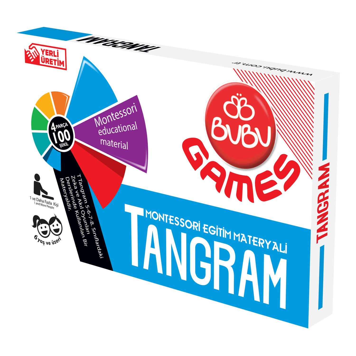 Bubu Games Colourful Tangram 17X17