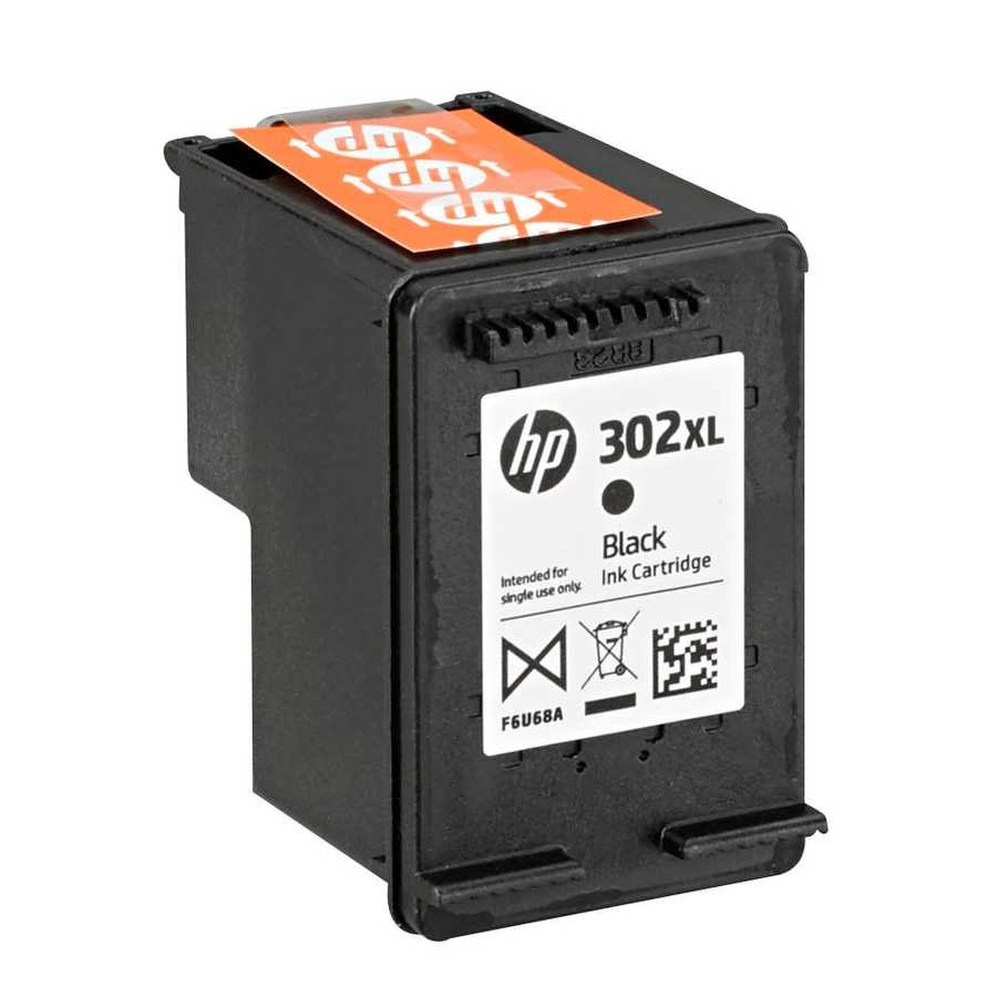 HP 302XL Чёрный картридж F6U68AE