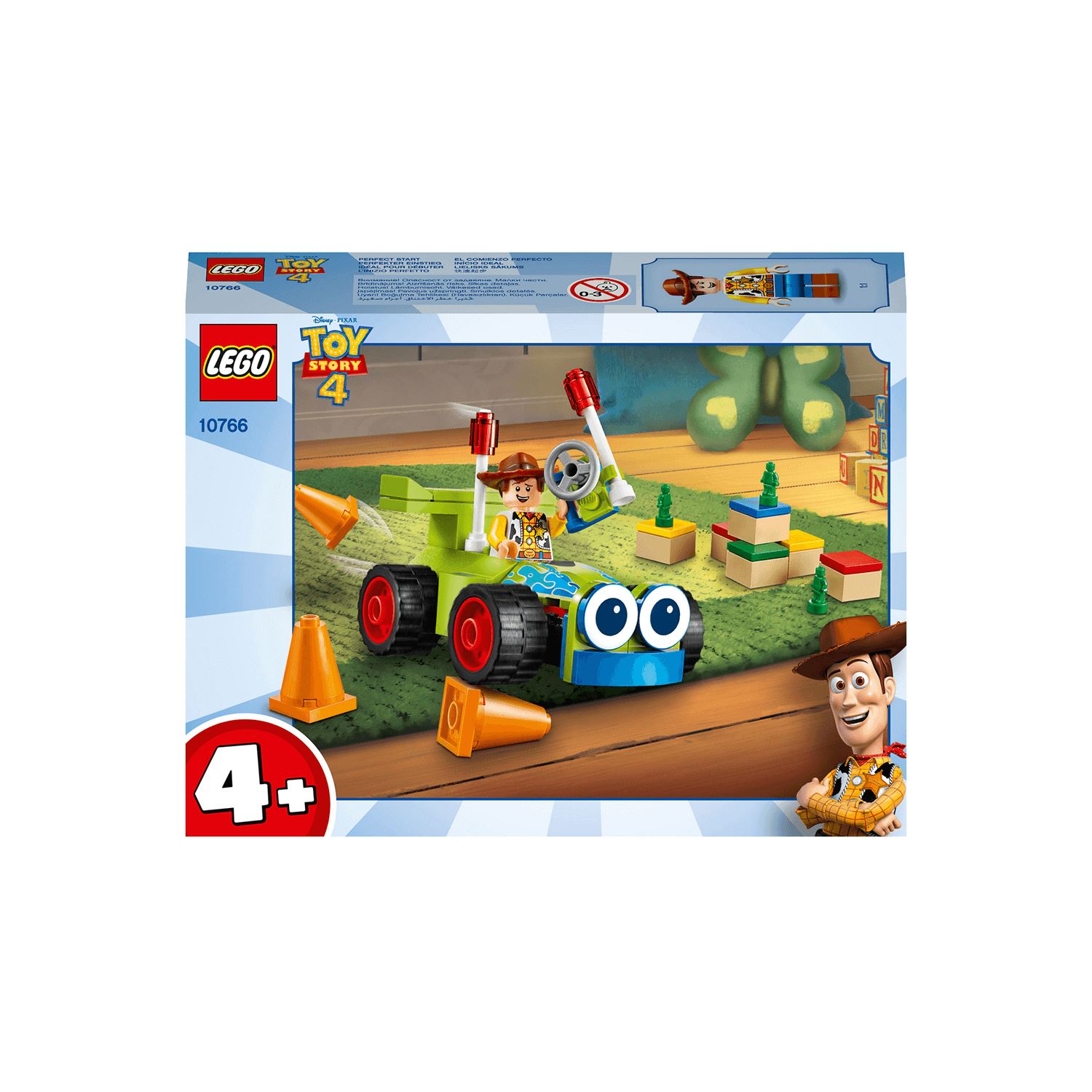 LEGO Juniors Toy Story 4 Woody & RC Building Toy Set LEJ10766