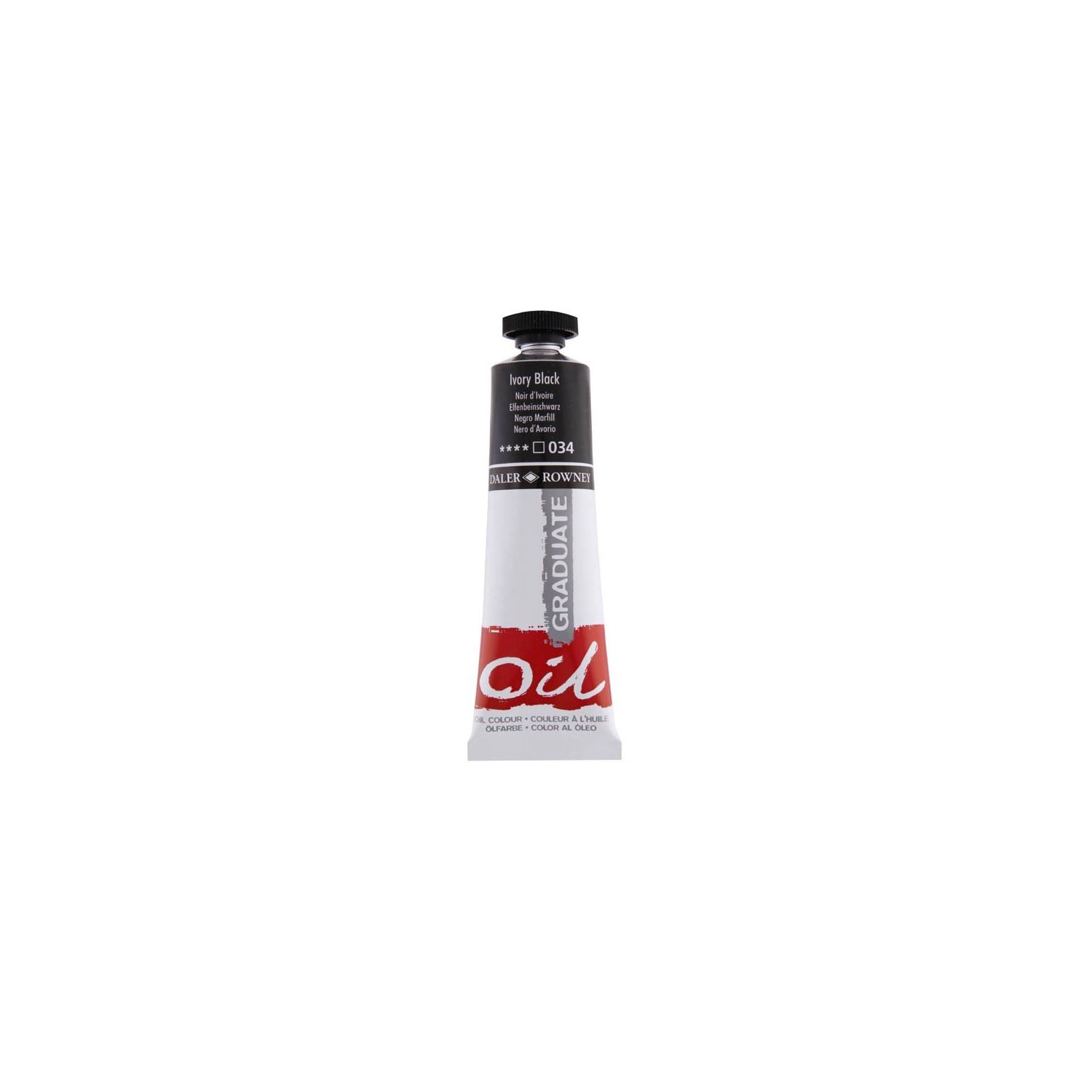 Daler Rowney Graduate масляная краска Ivory Black