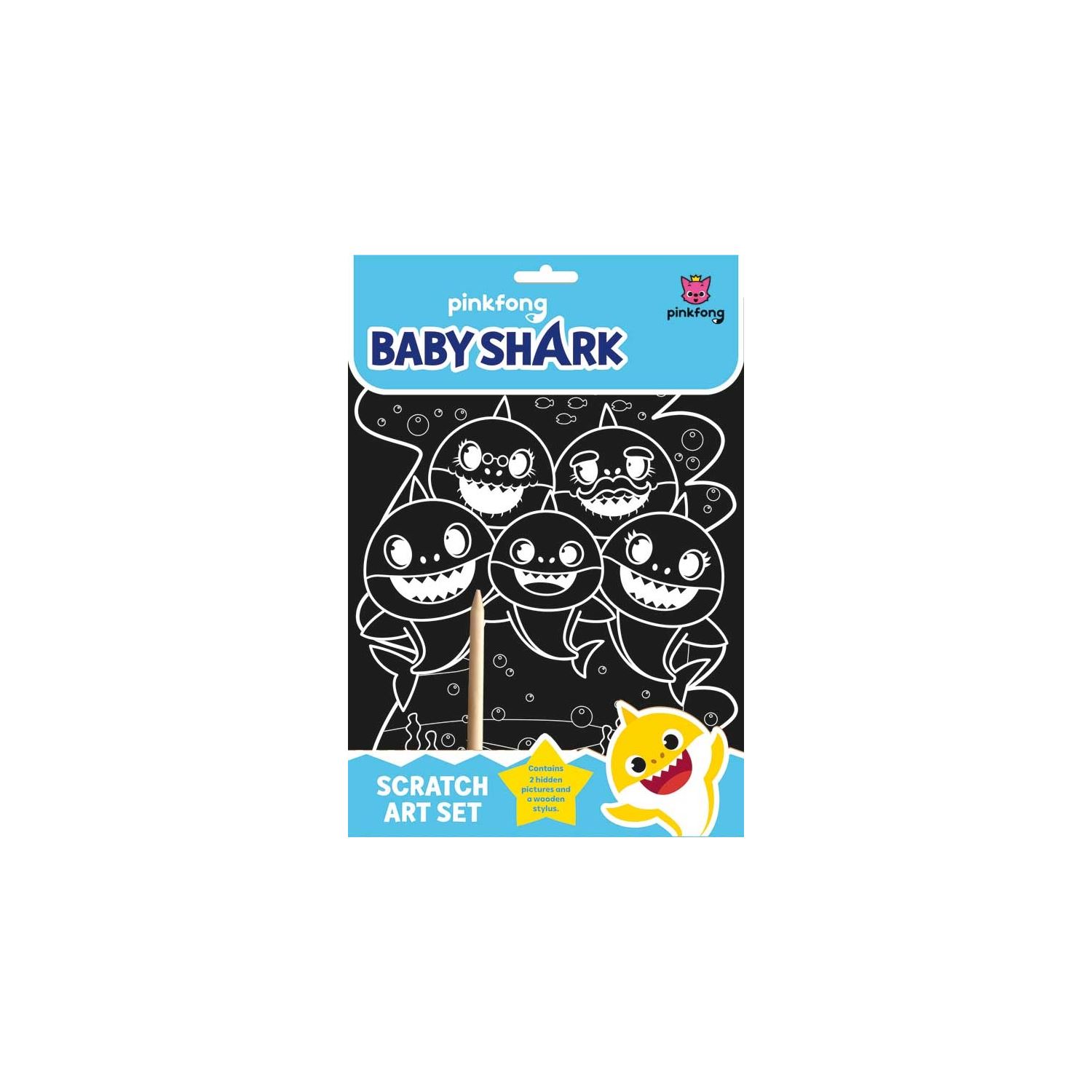 Alligator Products 9781788241403 Baby Shark Scratch Art Set