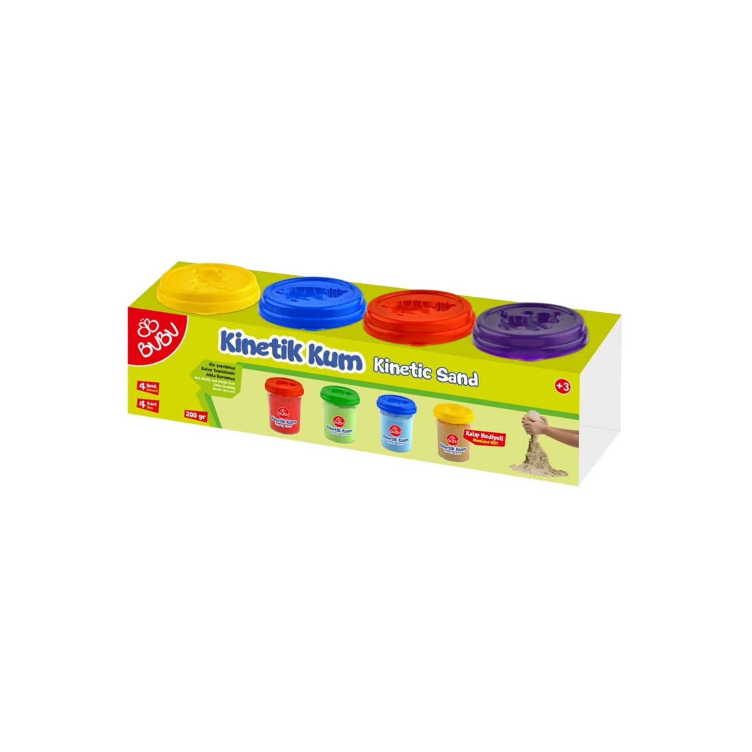 Bubu BUBU-KU0049 Kinetic Sand Cups, 4-Pack