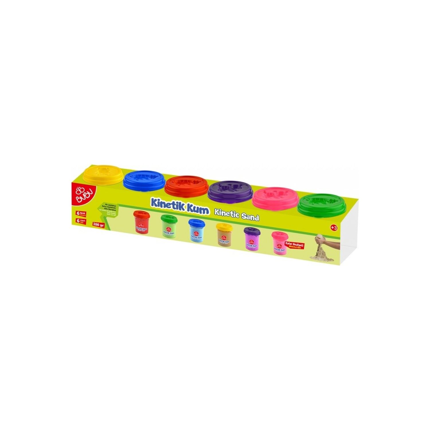 Bubu BUBU-KU0050 Kinetic Sand Cups, 6-Pack