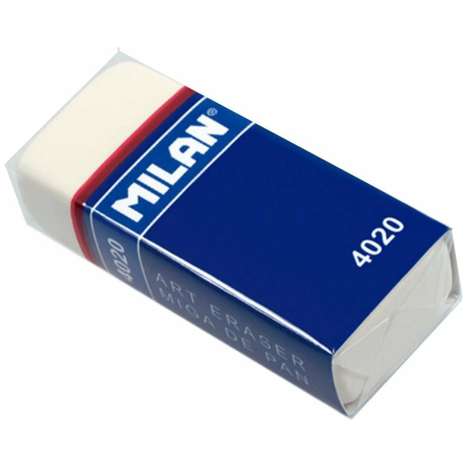 Milan 4020 Beyaz Dikdörtgen Silgi
