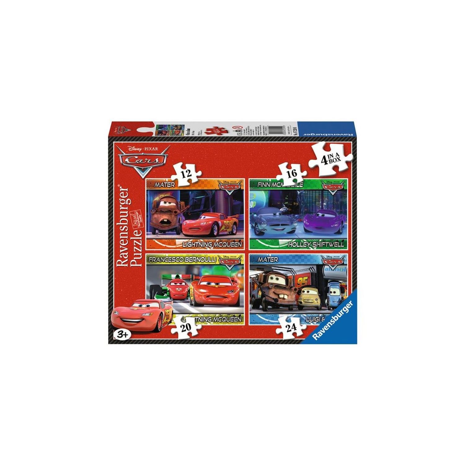 Детский пазл Ravensburger Cars 4 в 1 RPX072590
