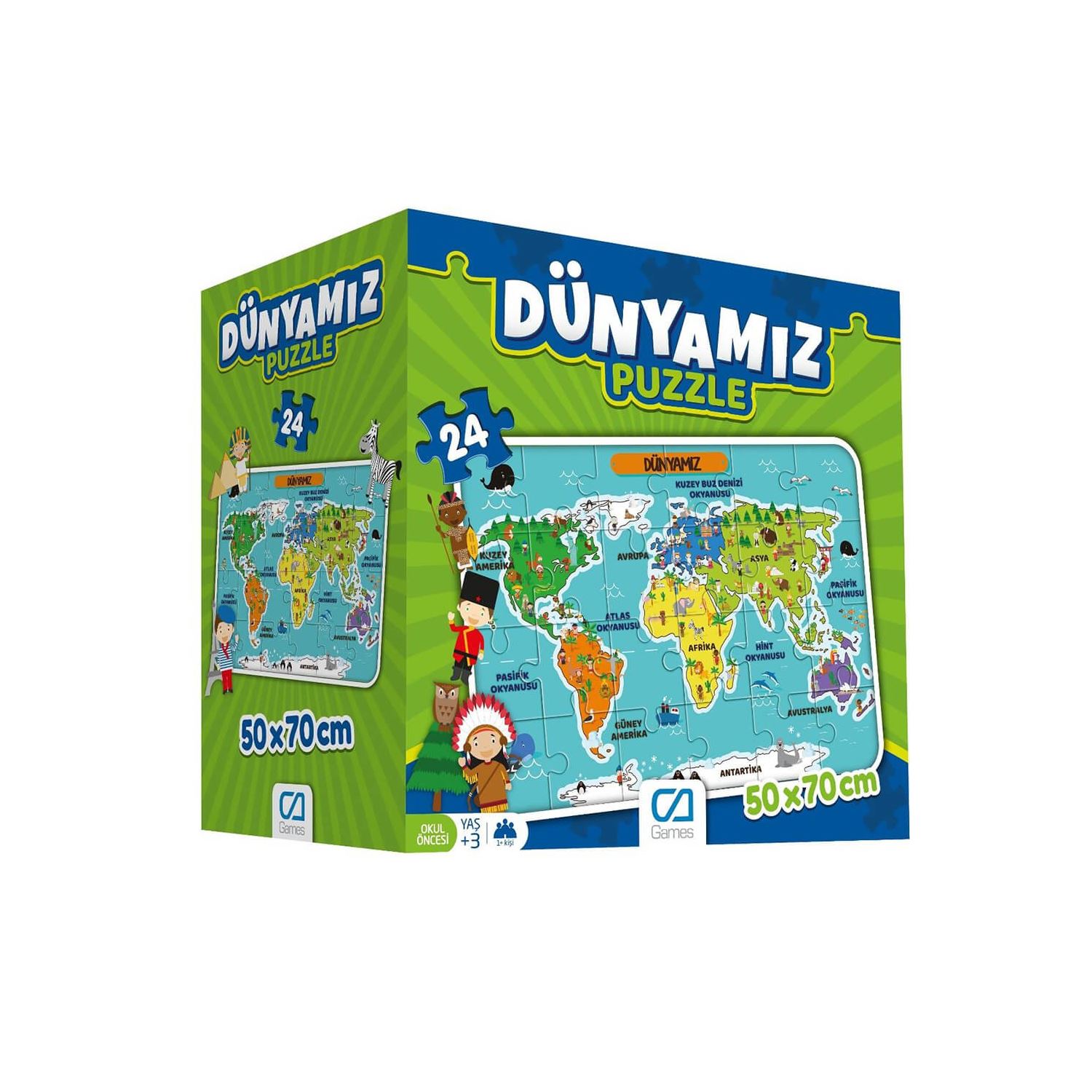 Dünyamız 24 Parça Yer Puzzle
