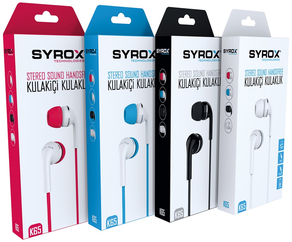 Syrox S3/S4 K65 Wired Earphones