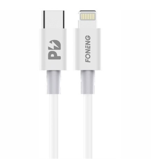 FONENG PD TYPCE-C TO LIGHTNING DATA CABLE X31 18W 1M BEYAZ
