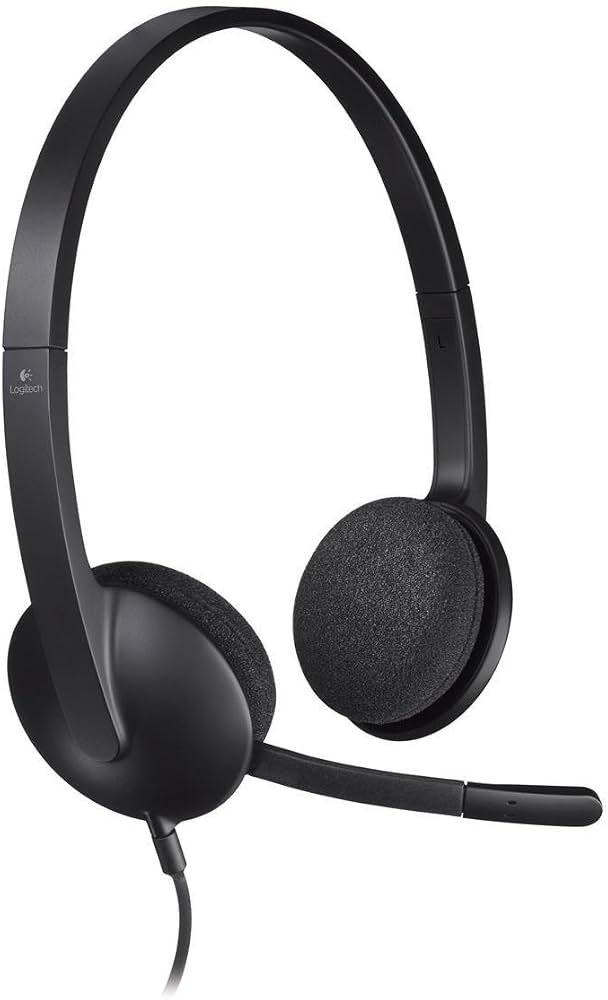 Logitech H340 5099206038844 USB Headset with Microphone, Black