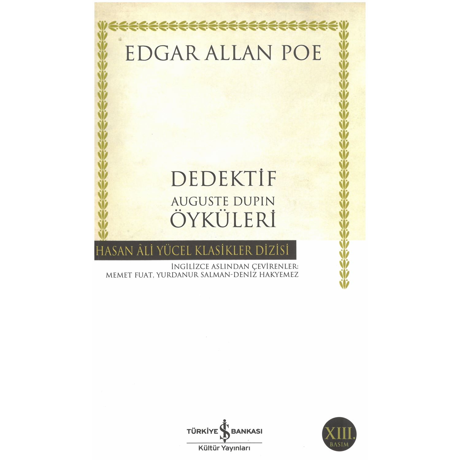 Dedektif Auguste Dupin Öyküleri