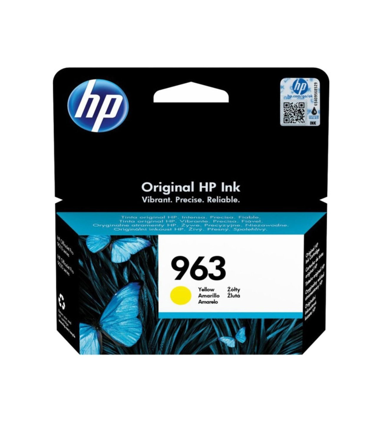 HP 963 Yellow Original Ink Cartridge 3JA25A