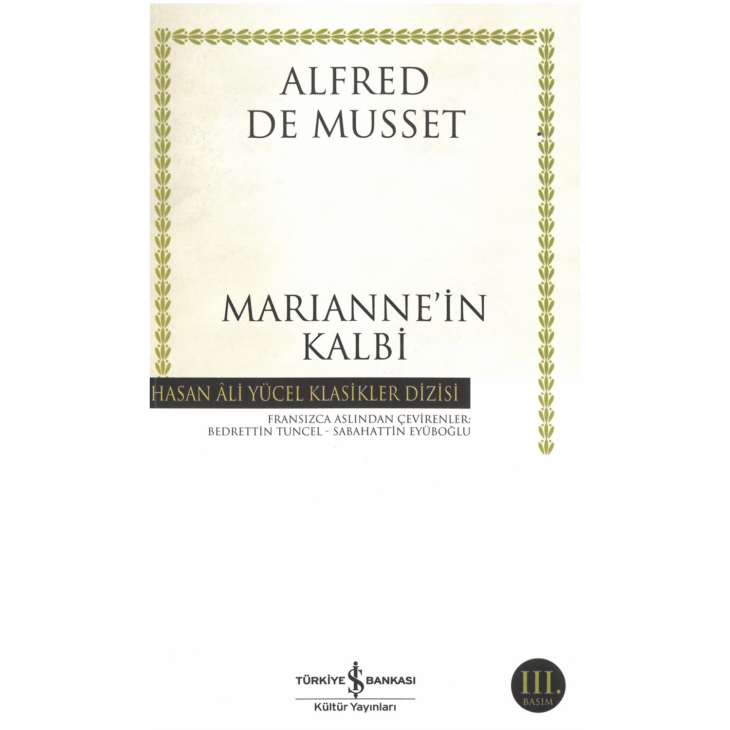 İş Bankası Kültür Yayınları Marianne'in Kalbi Theatre Book