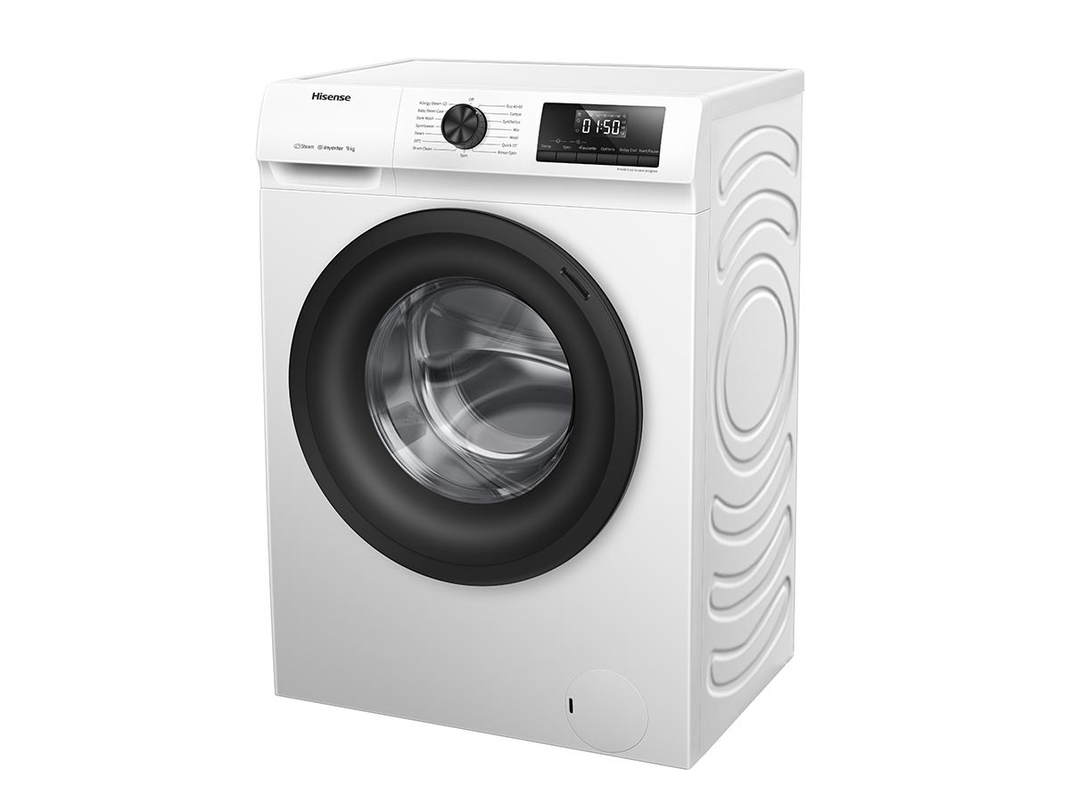 Hisense WFQP9014EVM, стиральная машина, 9 кг, 1400 об/мин, белая
