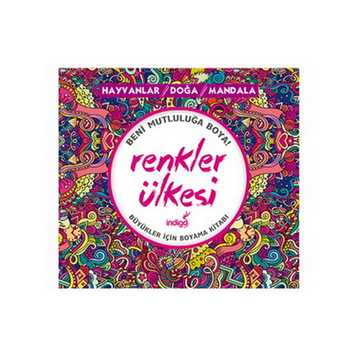 Renkler Ülkesi Büyükler İçin Boyama Kitap