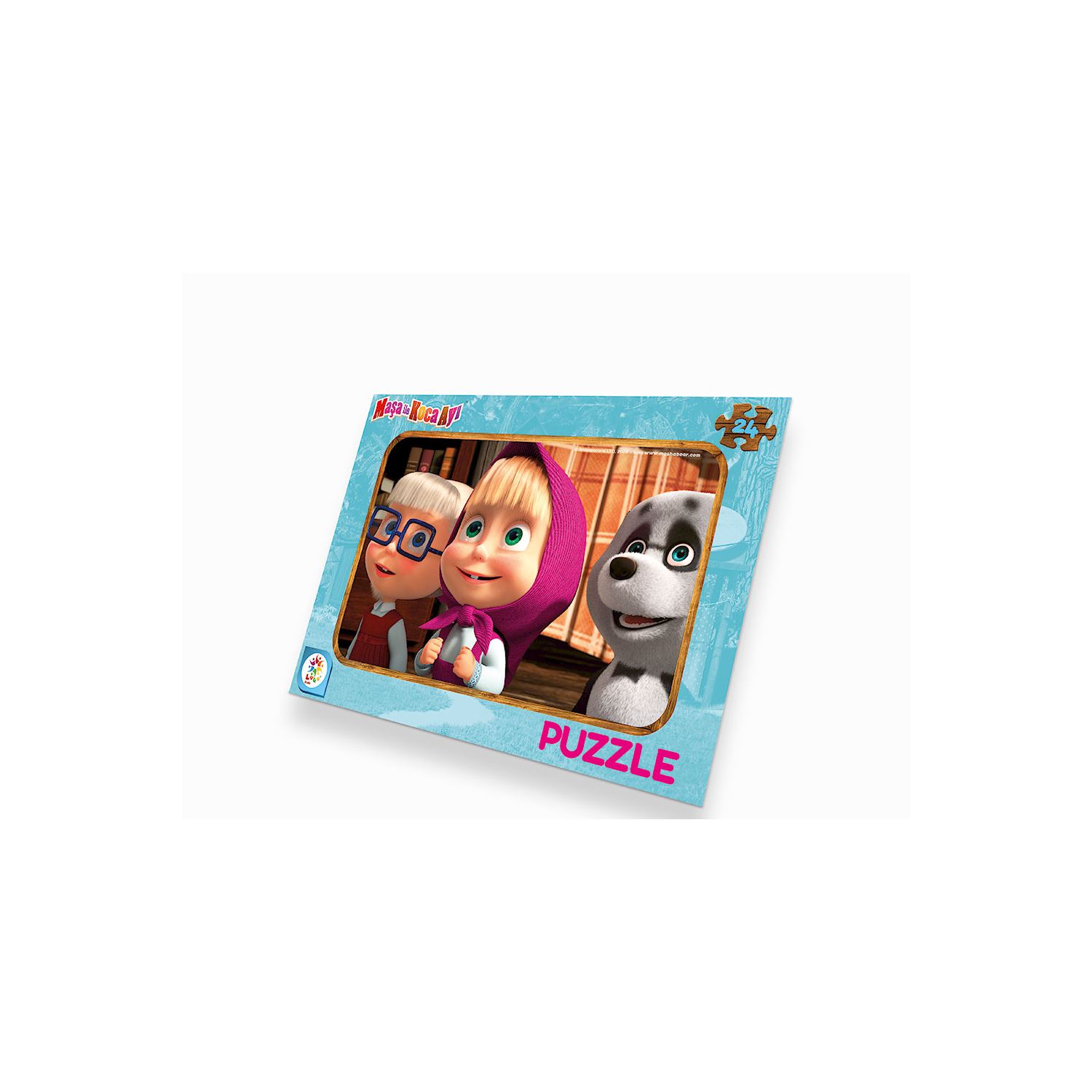Laço Kids MS7537 Masha and the Bear 24-Piece Frame Puzzle